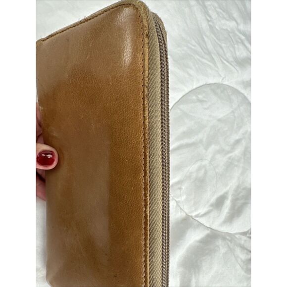 PRADA Tan Leather Zippy Wallet - Picture 9 of 16